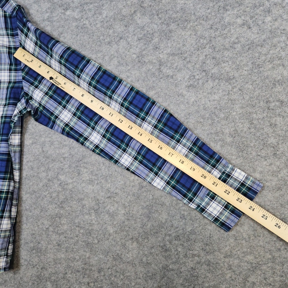 UntuckIt Women's Blue & Green Plaid Button Down Size M Shirt Preston Ridge - Picture 9 of 11